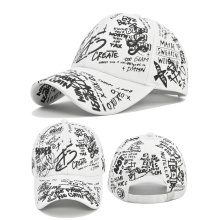 Hot-Selling Graffiti Printed Hats for Men and Women All-Match Multi-Color Painted Sun Hats Trendy Fashion Caps Baseball Hats